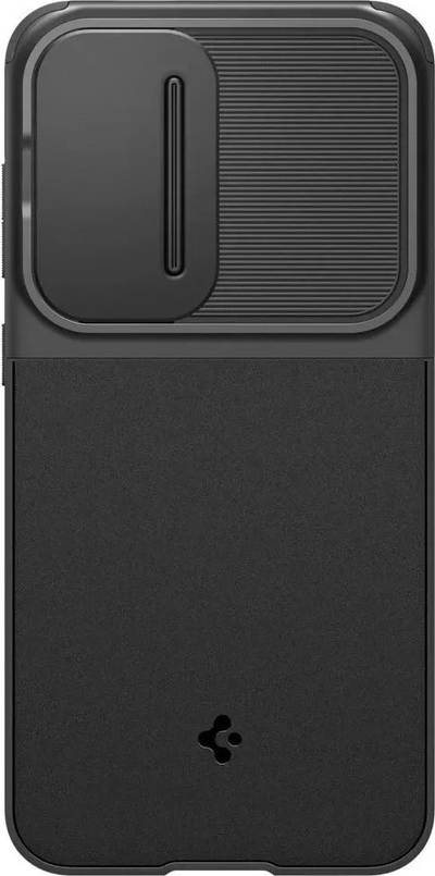 Mbrotjëse telefoni Spigen Optik Armor, Samsung Galaxy S24 FE, e zezë