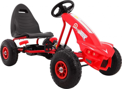 Gokart Ramiz Champion A18.CR, për fëmijë, me pedale, i kuq