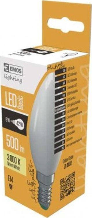 Llampë LED EMOS B35 ZL4102, 6W, E14, dritë e ngrohtë