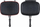 Tigan dopio Heinner Dark Line, 32x24x7.5 cm, alumin, i zi