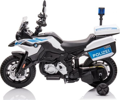 Motoçikletë policie me bateri Lean Cars JT5002B, 12V, me drita LED, e bardhë