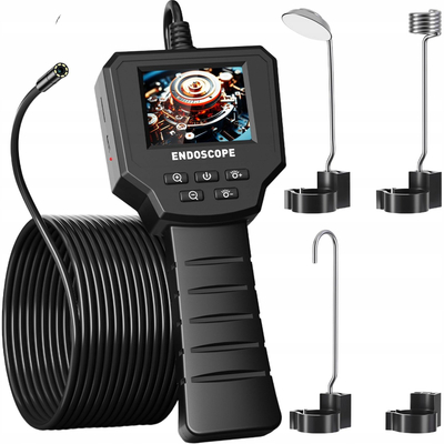 Kamerë inspektuese LTC Endoscopic, kabllo 5 m, ekran 2.4", IP67, e zezë