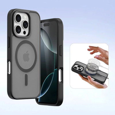 Këllëf telefoni DUX DUCIS Lawa për iPhone 16 Pro, 2 në 1, MagSafe, i zi
