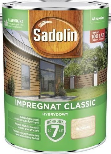 Impregnues druri Sadolin Wood Preservative Classic, pa ngjyrë, 4.5L