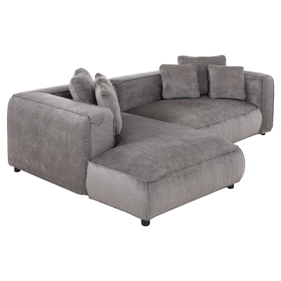 Divan këndor Grace HM3280.03L, 3 vende, kënd majtas, 252x160 cm, gri