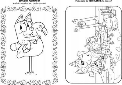 Libër me ngjyrosje Ale Zabawa Bluey Happy Coloring Book, 64 faqe, për kalamaj