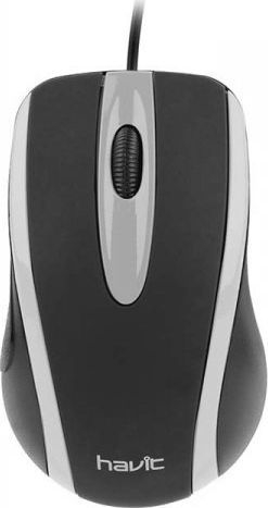 Maush me kabllo Havit MS753, optik 1000DPI, USB, zi gri