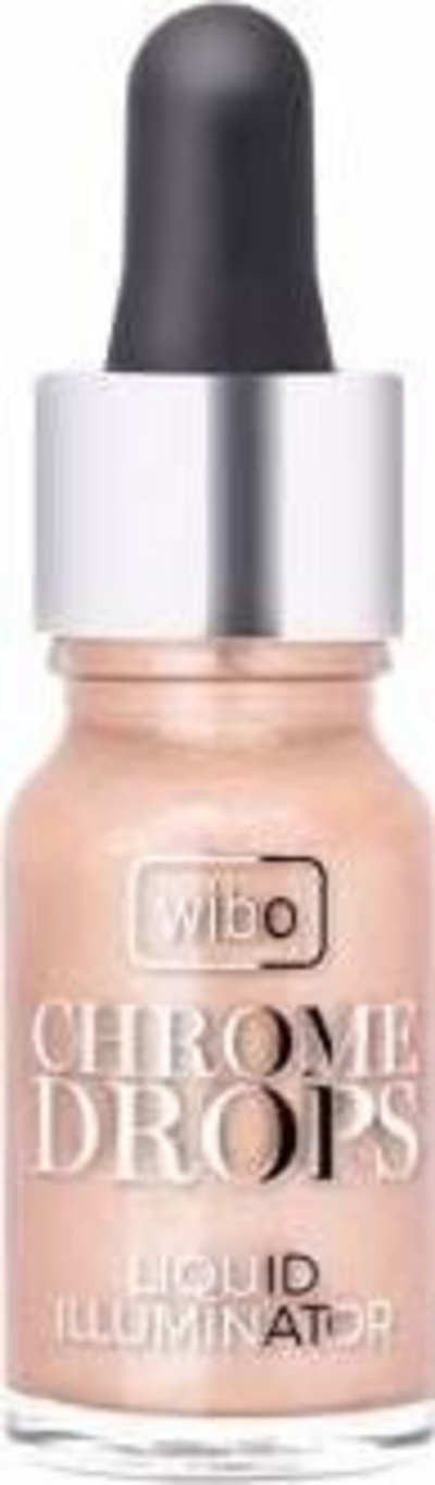 Течен хајлајтер Wibo Chrome Drops 2, 9 ml, розово металик