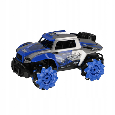 Играчка автомобил со далечински управувач No Name Mega Creative 542722, off road, со големи тркала, мешани бои