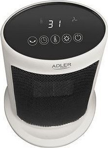Ngrohës me ventilator Adler AD 7738, 2000W, qeramik me telekomandë, gri