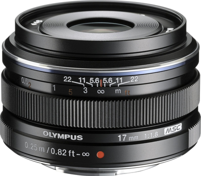 Objektiv Olympus M.Zuiko Digital 17mm f 1.8, Micro Four Thirds, i zi