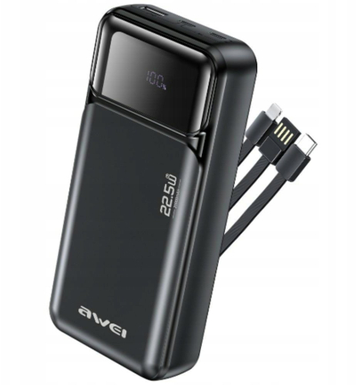 Bateri e jashtme Awei PA-93, 20000mAh, 22.5W, e zezë
