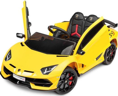 Електричен автомобил за деца Toyz Lamborghini Aventador SVJ, далечински управувач, ЛЕД светла, жолт