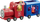 Lodër tren Peppa Pig Miss Rabbit Train and Carriage, me figurina, e kuqe dhe blu
