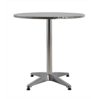 Tavolinë rrethore FELIX HM5024, alumin, 70cm, argjendtë