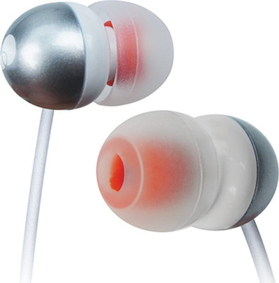 Kufje me kabllo Cygnett SpaceBuds, 3.5mm, silver e bardha