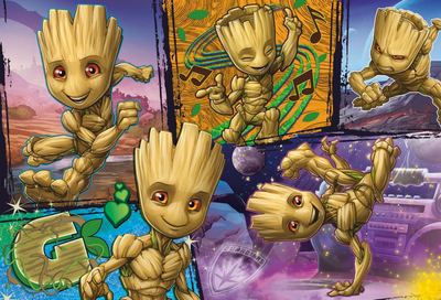 Puzzle Lisciani Disney Marvel Groot, 250 copa, me dy anë, shumëngjyrësh