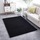 Tapet me push LAVI, 80x150 cm, imitim lekure lepuri, i zi