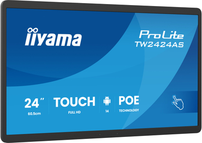 Ekran interaktiv iiyama ProLite TW2424AS-B3P, 24", Full HD, Android, me prekje