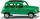 Model makine Wiking 0224 46 Renault R4, shkallë H0, çati që paloset, jeshile