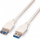 Kabllo USB STANDARD 3.2 Gen 1 Type A M/F, 0.8 m, bezhë