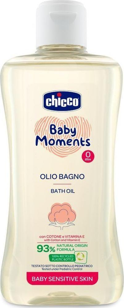 Vaj banje Chicco Baby Moments Sensitive, për beba, 200ml