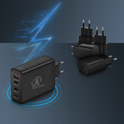 Karikues USB Extralink CHARESL01, 100W GaN, 3x USB C dhe USB A, i bardhë