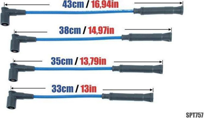 Kabllo ndezjeje PowerTEC për BMW 316i 318i Z3, set sportiv, 8 mm, të kuqe