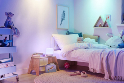 Lampë dyshemeje WiZ LED Floor Lamp Pole, Tunable White and Colour, smart, e zezë
