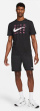 Машка блуза за тренинг Nike Dri FIT Slub, со кратки ракави, црна