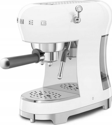Aparat espresso Smeg ECF02WHEU, 1350W, 15 bar, i bardhë