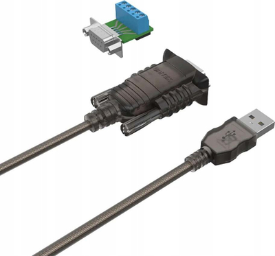 Adapter Unitek USB 2.0 në RS422 RS485, chipset FTDI, 1.5m, me USB hub