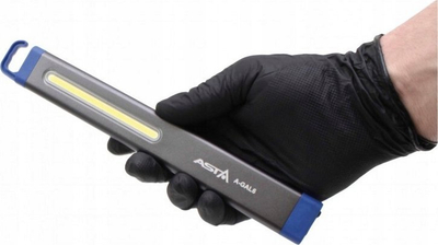 Dritë pune LED Asta A-GAL6, COB, me bateri që rikarikohet 360lm, gri me blu