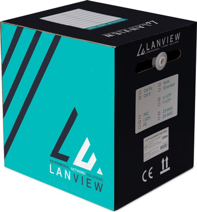 Kabllo rrjeti Lanview LVN122160, Cat6, UTP LSZH, gri