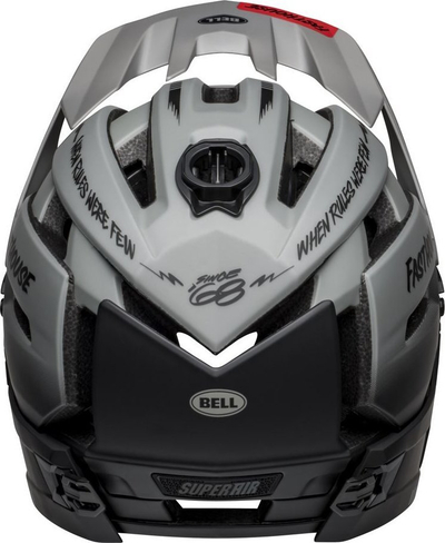 Helmetë çiklizmi Full Face Bell Super Air R Mips Spherical, MTB, e bardhë infrakuqe mat me shkëlqim