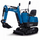 Mini eskavator me benzinë Scheppach EXC815, 8.5 HP, rreze gërmimi 2330 mm, gjerësi 690 mm