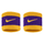 Shiritë për kyç Nike Swoosh, 2 copë, pambuk elastik, të bardhë