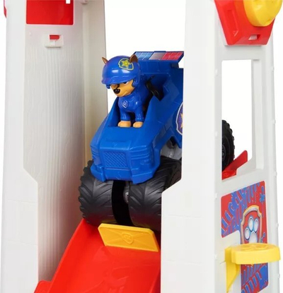 Lodër set Paw Patrol Rescue Wheels Super Loop Tower, kullë garimi 106 cm, me drita edhe zëra, shumëngjyrëshe