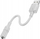 Adapter audio USB në 3.5mm Hoco Spirit LS37, 15cm, gri