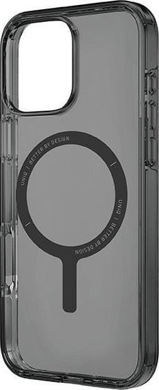 Kuti mbrojtëse Uniq Clario për iPhone 16 Pro 6.3", Magclick Charging, e tejdukshme smoky
