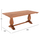 Tavolinë ngrënieje Guin HM9463.01, dru teak masiv, 200x100x78 cm, ngjyrë natyrale