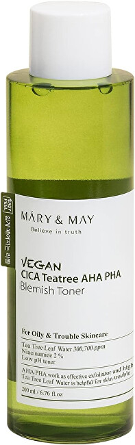 Toner për fytyrë Mary&May Cica TeaTree AHA PHA Blemish Toner, 200 ml
