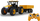 Traktor lodër me telekomandë Jamara JCB Fastrac, 1:24, 2.4 GHz, me rimorkio dhe LED