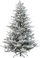 Pemë artificiale Krishtlindjeje BRISCO Snowy, 210 cm, me borë, e bardhë
