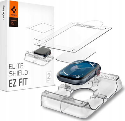 Mbrojtëse ekrani Spigen EliteShield EZ Fit, për Apple Watch Series 10 46mm, paketë 2 copë, transparente