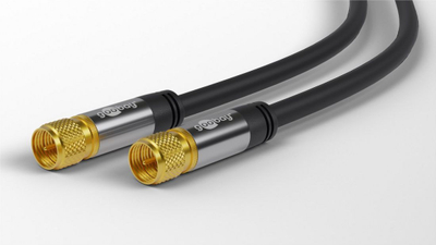 Kabllo antene Wentronic Goobay 70678, 10 m, 135 dB, e zezë