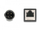 Kabllo adapter rrjeti Delock M12 D-coded në RJ45, CAT5e S/FTP, 0.5m, i zi