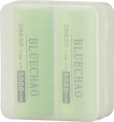 Bateri litium-jon Jinbei 26650, 5000mAh, set me 2 copë, jeshile