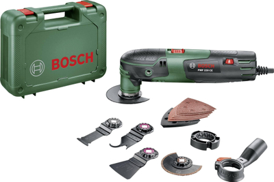 Мултифункционална алатка Bosch PMF 220 CE, 220W, сет 16 делови, со кутија