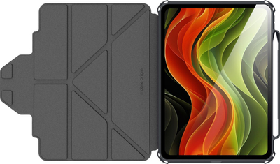 Цврста футрола Mobile Origin за iPad Pro 11" M4 2024, со држач за Apple Pencil, auto sleep wake функција, црна